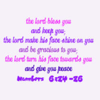 The Lord Bless You Maple Tee (White/Purple) SAMEDAY Design