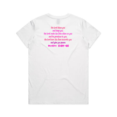 The Lord Bless You Maple Tee (Pink/Pink) SAMEDAY Thumbnail