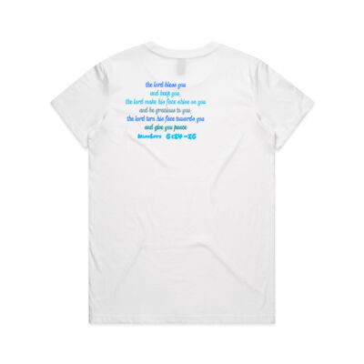 The Lord Bless You Maple Tee (White/Blue) SAMEDAY Thumbnail